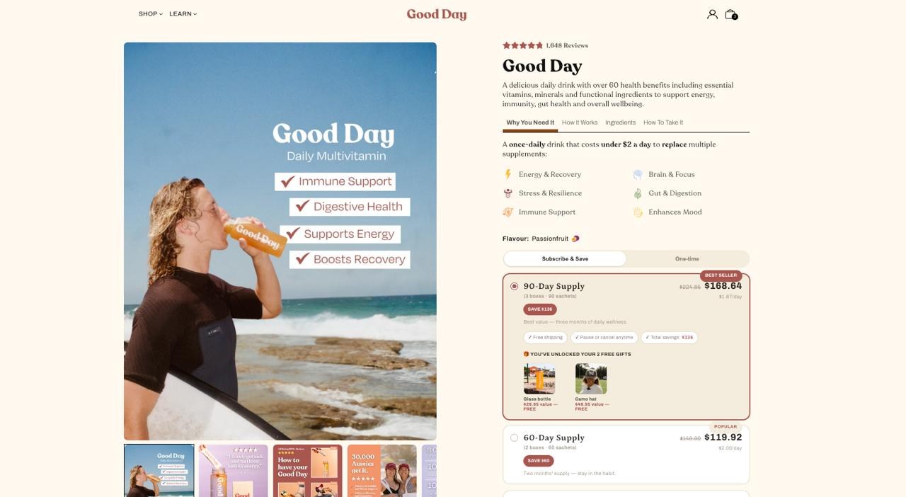 The modern site we built