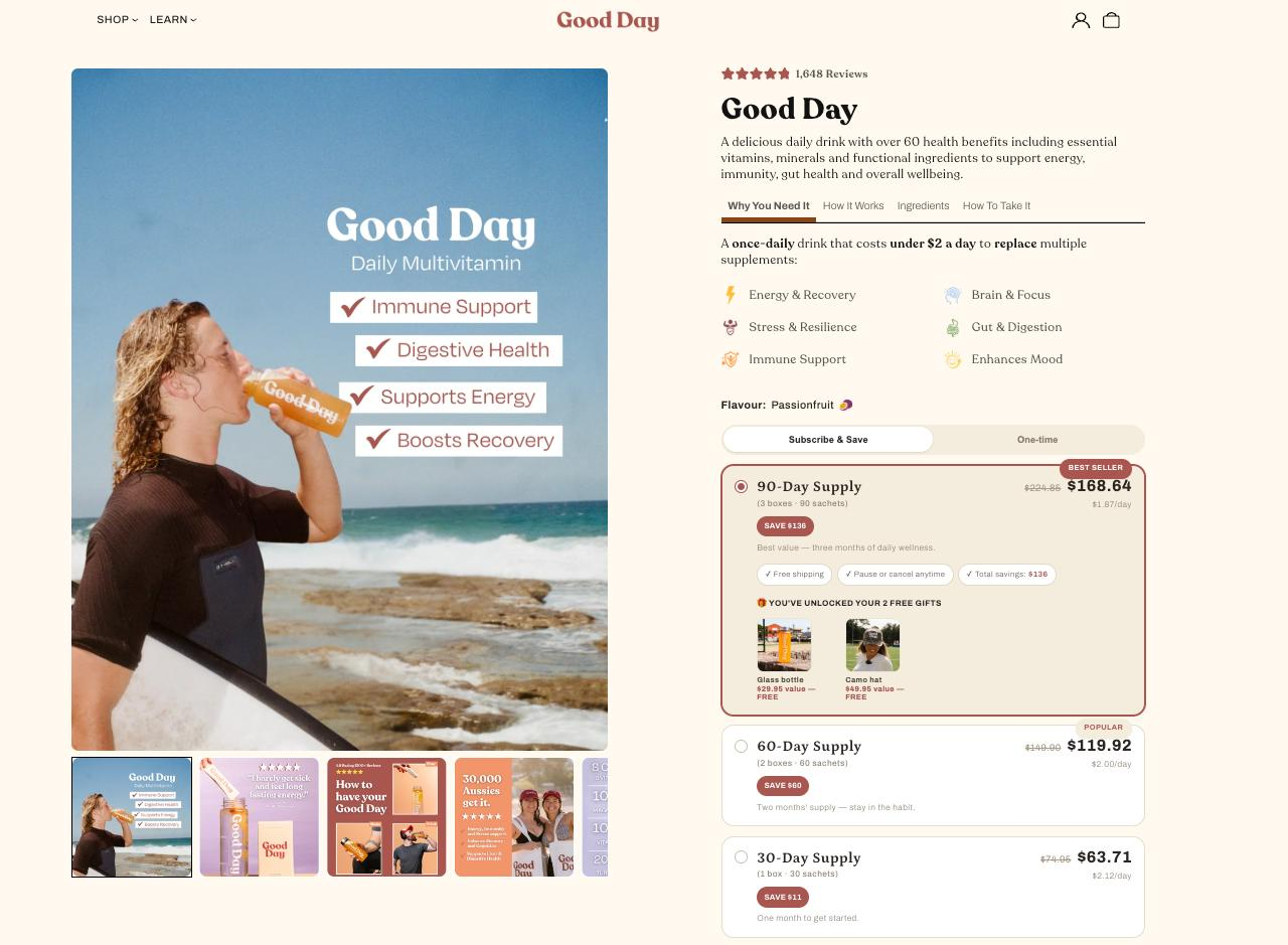 Good Day website